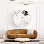 large plate on wall