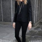 suit and sneakers chanel